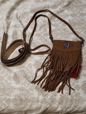 Save The Queen Leather Belt & Crossbody Set